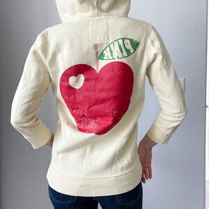 Y2K Vintage Victoria’s Secret PINK Apple Hoodie – Butter Yellow – Size S